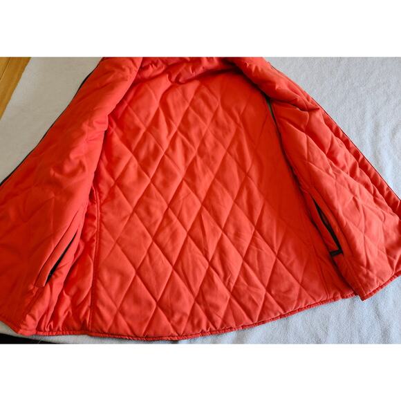 Vintage Ralph Lauren Large Reversible Green/Orange Hunting Utility Vest Quilted - Picture 7 of 9